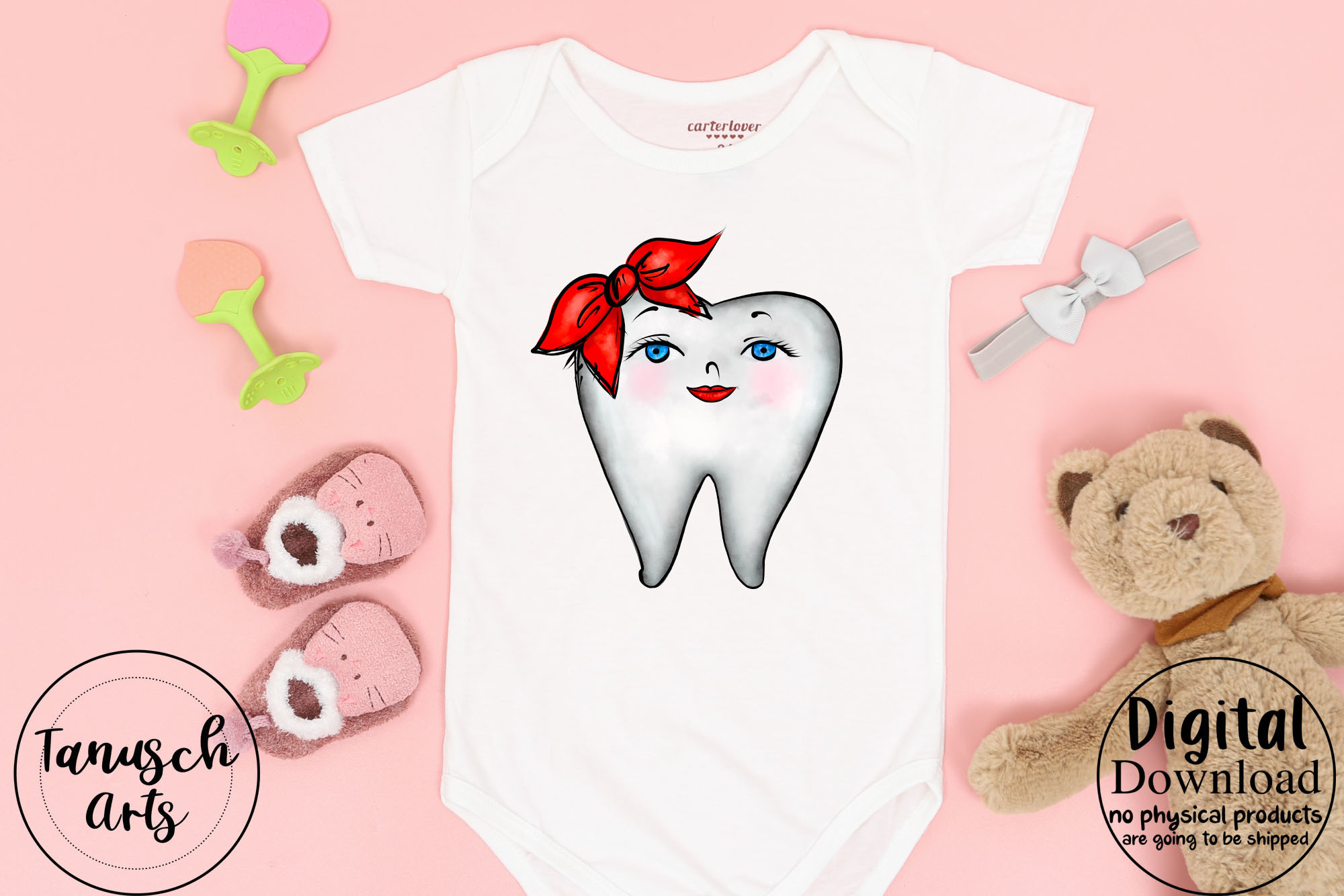 Happy Teeth Dental Clipart PNG Set - photo 3