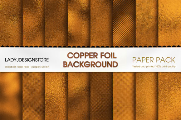 Copper Foil Digital Seamless Paper