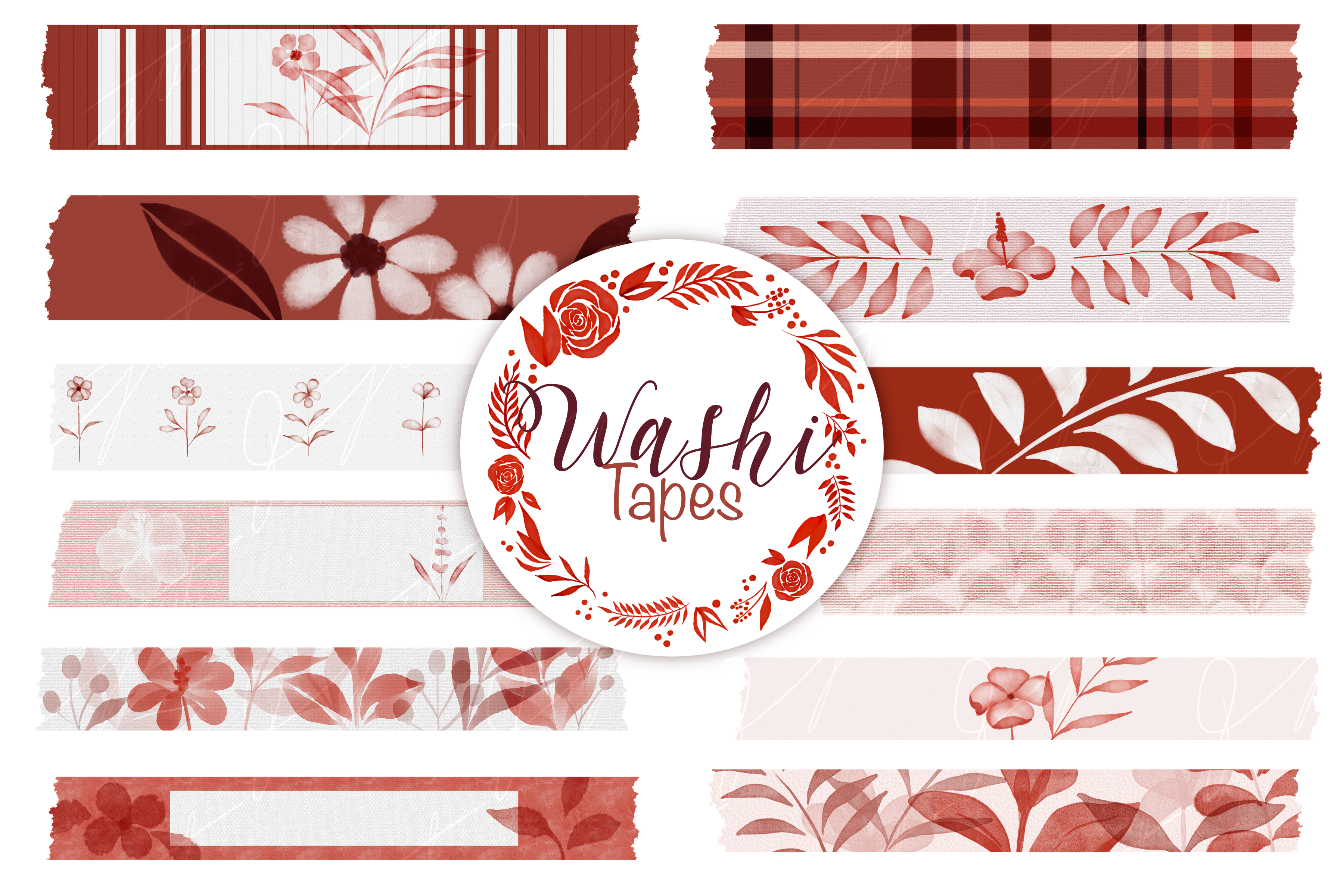 DIGITAL WASHI TAPE Graphic by IninePYC · Creative Fabrica