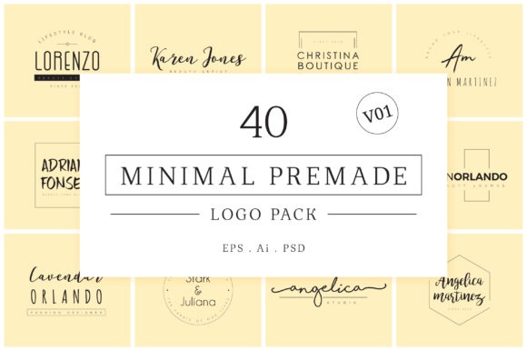 Minimal Premade Logo Bundle