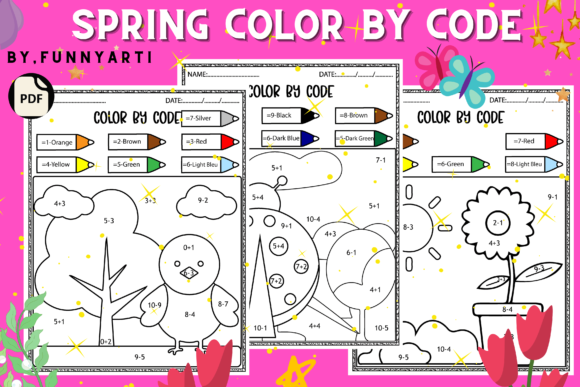 Spring Color by Number