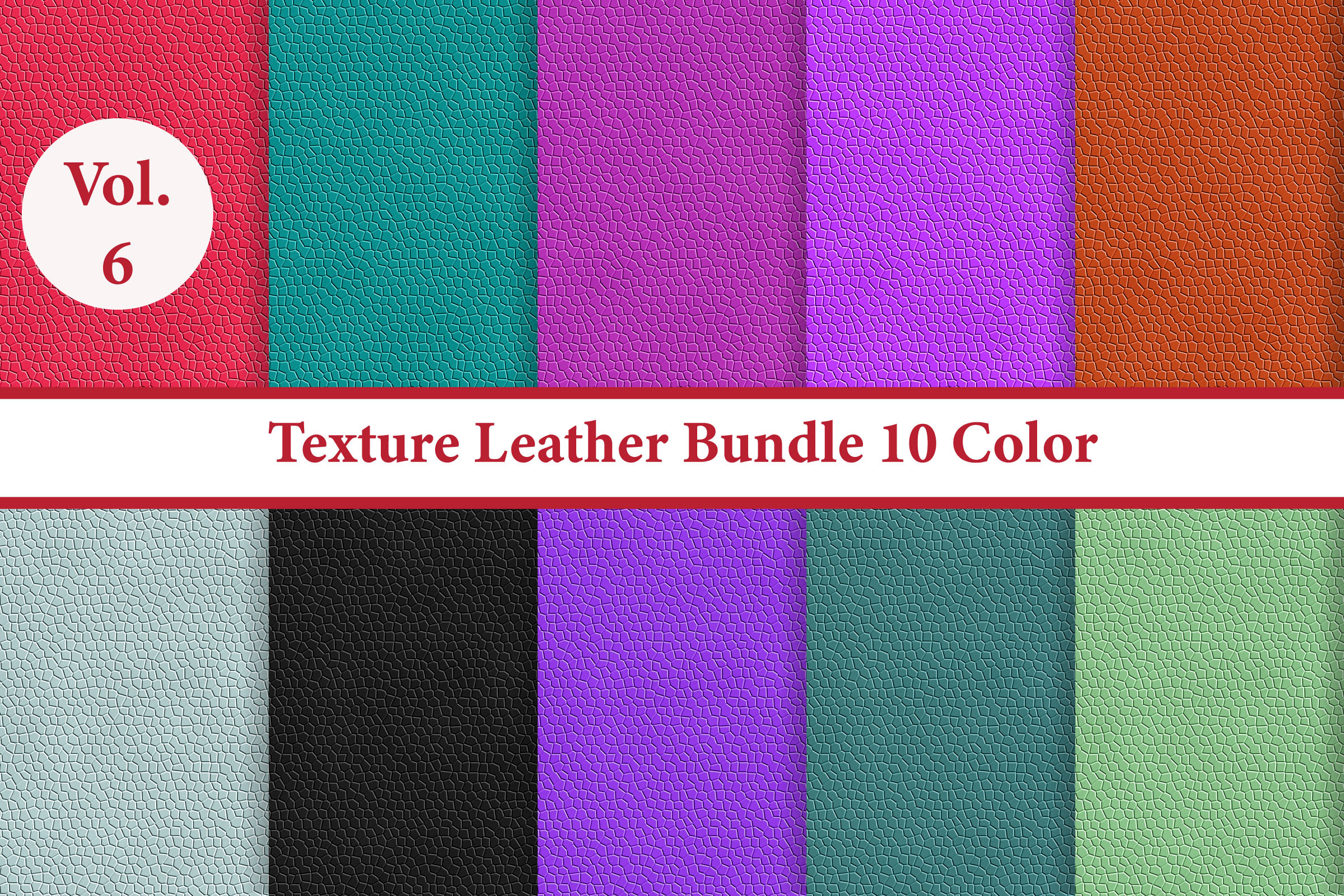Texture Leather Bundle 10 Color Vol.6