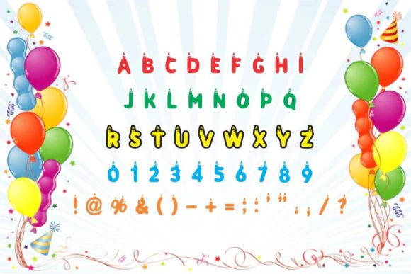Birthday Candle Font - Preview 3