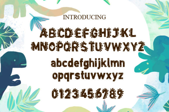 Dinomite Font PNG with transparent background - Preview 1