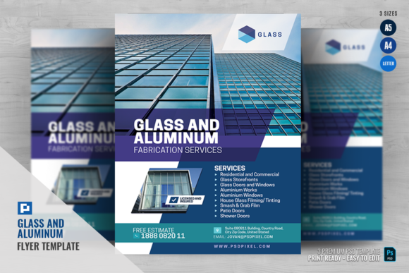 Glass and Aluminum Experts Flyer