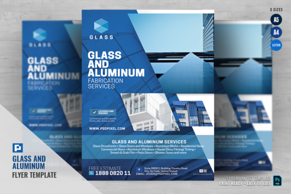 Glass and Aluminum Services Flyer