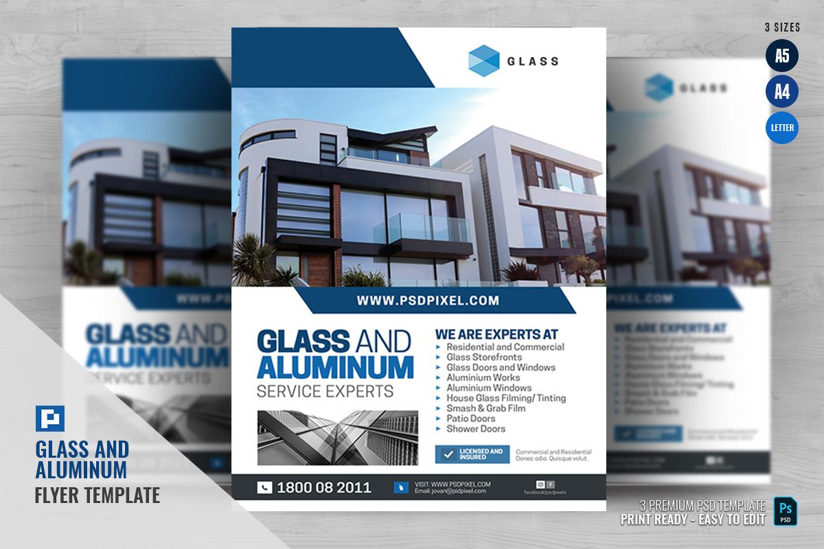 Glass and Aluminum Supply Flyer