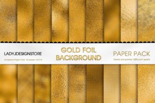 Gold Foil Digital Paper Textures Graphic by ladyjdesignstore · Creative ...