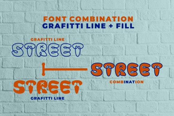 Graffiti Line Font - Preview 5
