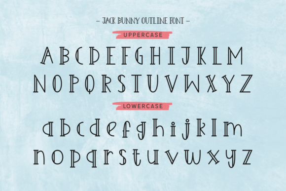 Jack Bunny Font PNG with transparent background - Preview 4