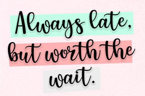 Listin Script Font font preview - 2