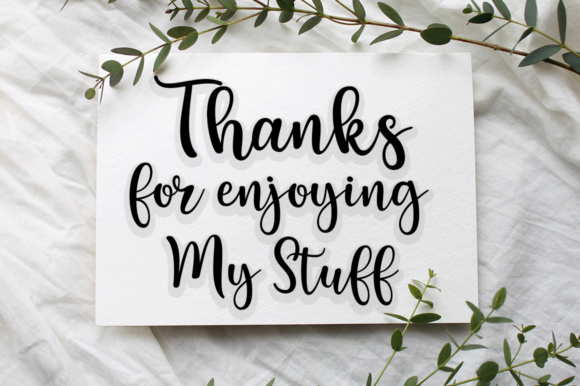 Listin Script Font font preview - 6