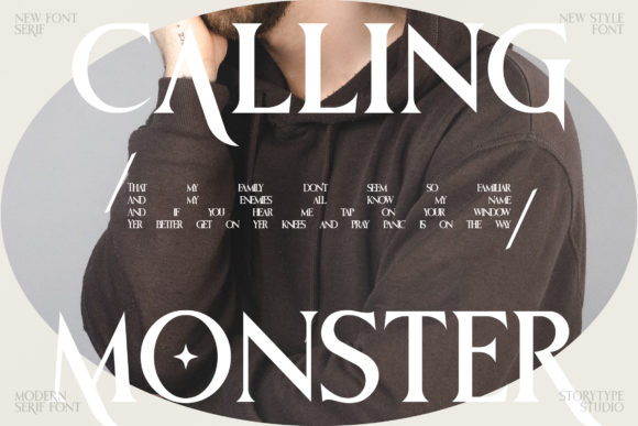 Monster of Fantasy Font PNG with transparent background - Preview 3