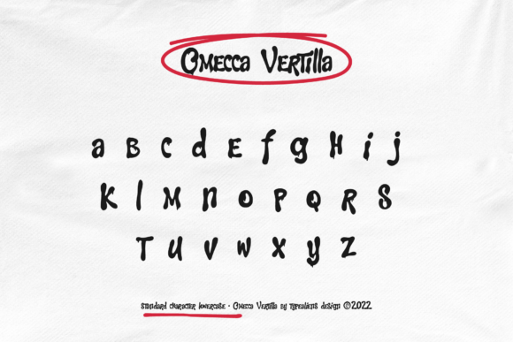 Omecca Vertilla Font PNG with transparent background - Preview 6