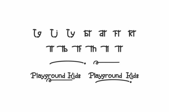 Playground Kids Font PNG with transparent background - Preview 5