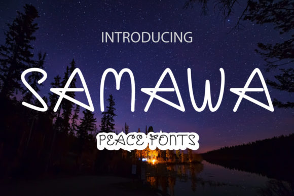 Samawa Font PNG with transparent background - Preview 1