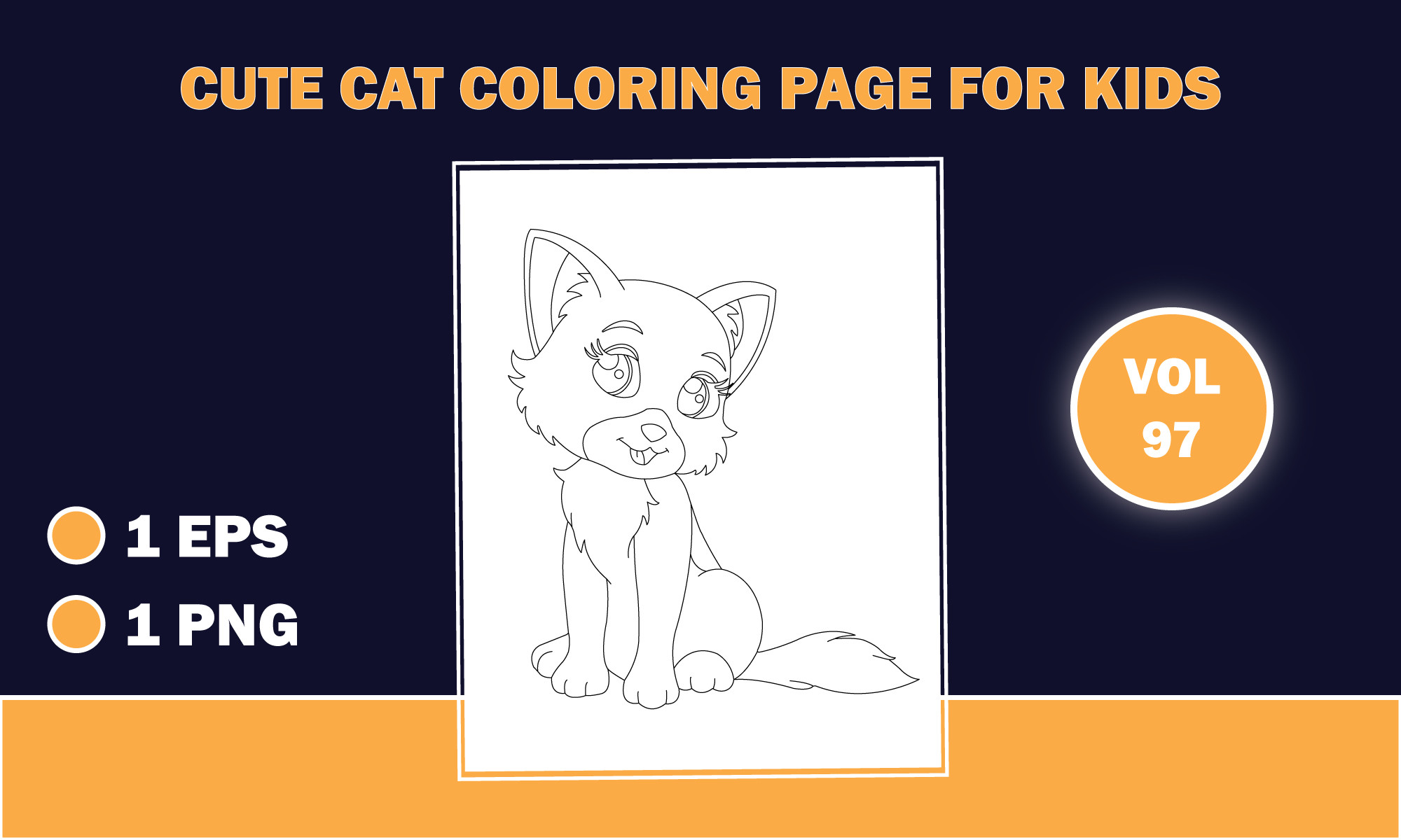 Cat Coloring Pages for Kids Animal Book