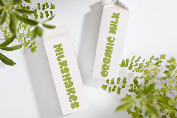 Chunky Spinach Font PNG with transparent background - Preview 2