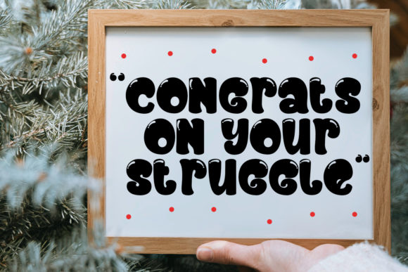 Chunky Spinach Font PNG with transparent background - Preview 6
