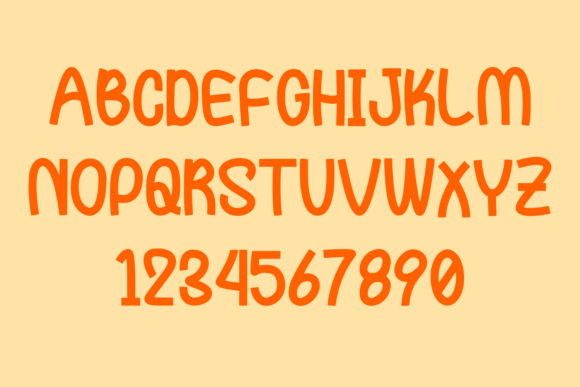 Funny Orange Font - Preview 4