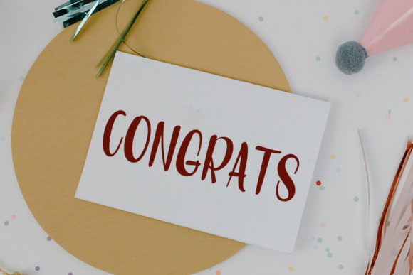 Graduation Font - Preview 2
