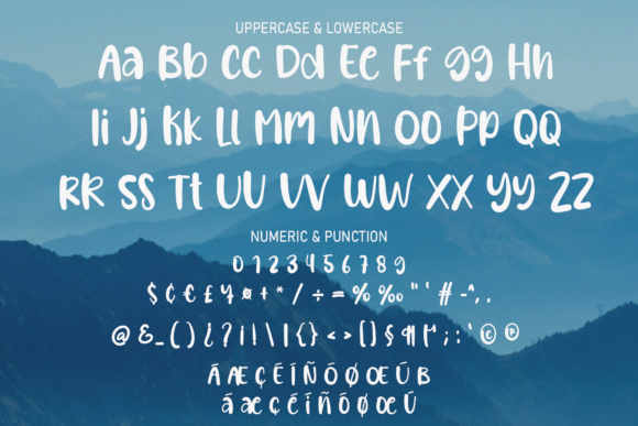 Hello Beautiful Earth Font PNG with transparent background - Preview 6