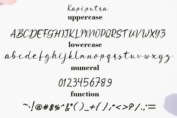 Kapiputra Font PNG with transparent background - Preview 3