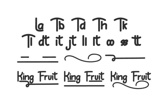 King Fruit Font font preview - 5