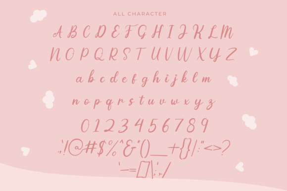 Lovely Magnolia Font PNG with transparent background - Preview 6