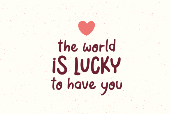 Lucky You Font PNG with transparent background - Preview 1
