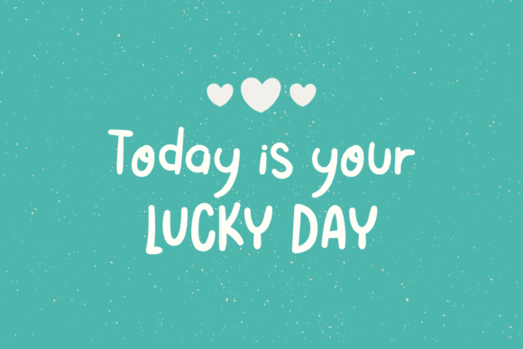 Lucky You Font PNG with transparent background - Preview 5