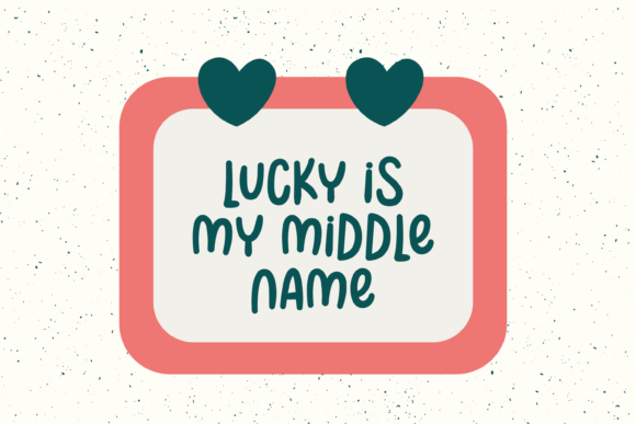 Lucky You Font PNG with transparent background - Preview 6