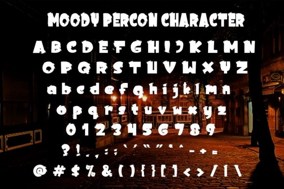 Moody Person Font PNG with transparent background - Preview 4