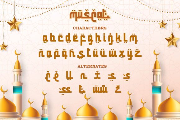Muscat Font PNG with transparent background - Preview 3
