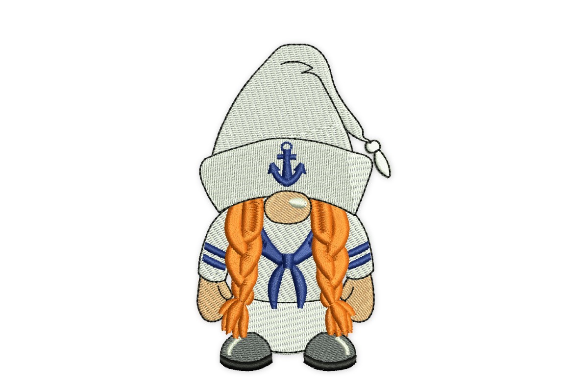 Navy Girl Gnome