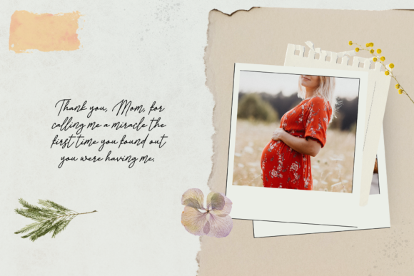 Pregnancy Journey Font PNG with transparent background - Preview 1