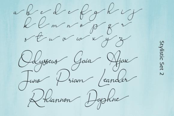 Ravishing Solidago Font font preview - 5