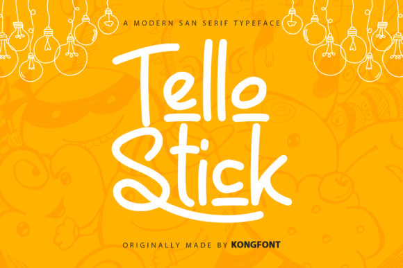 Tello Stick Script & Handwritten Font By Freebies