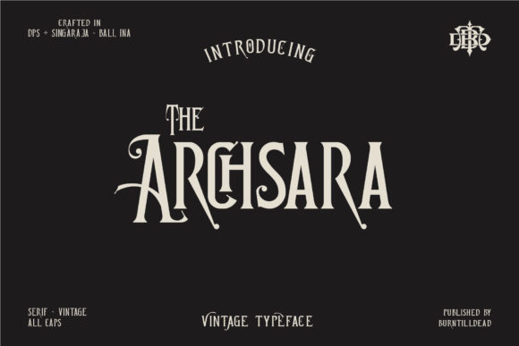 Preview specimen of Achsara blackletter font