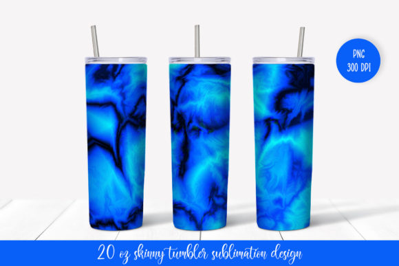 Blue Marble Tumbler Sublimation Wrap Grafica Illustrazioni Stampabili Di LaBelezoka