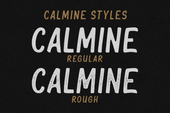 Calmine Duo Font PNG with transparent background - Preview 1