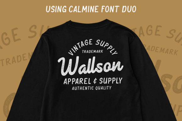 Calmine Duo Font PNG with transparent background - Preview 3