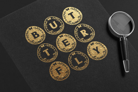 Easter Egg Butterfly Font - Preview 4