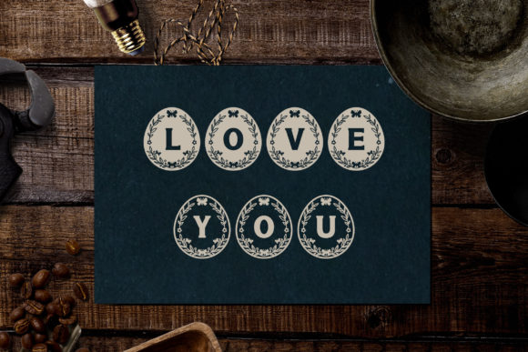 Easter Egg Butterfly Font - Preview 6