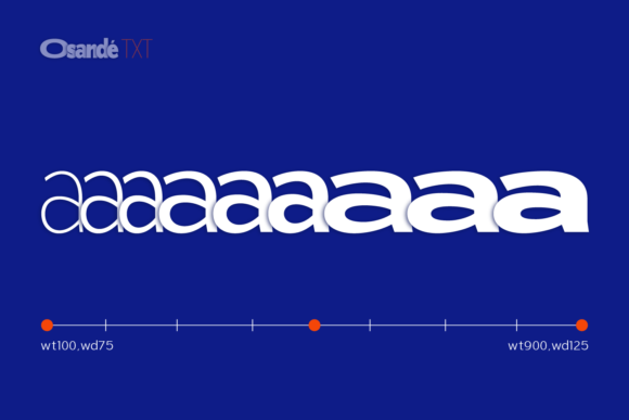 Osande Txt Font PNG with transparent background - Preview 1