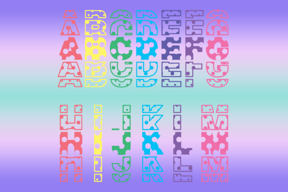 Polky Font PNG with transparent background - Preview 1