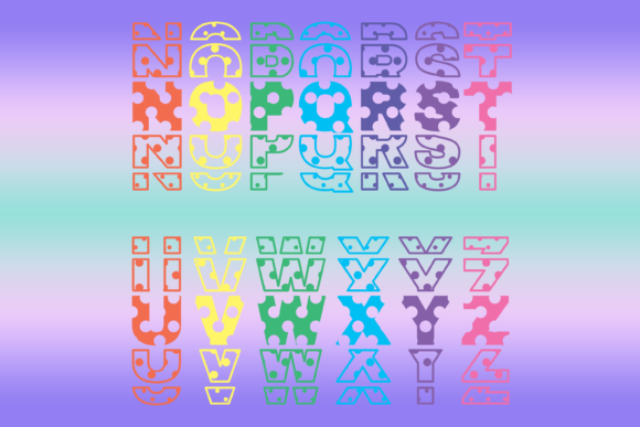 Polky Font PNG with transparent background - Preview 2