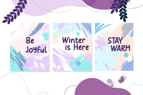 Round Butterfly Font PNG with transparent background - Preview 2