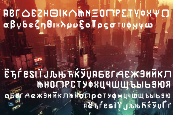 Semiautonomous Subunit Clade Family Font PNG with transparent background - Preview 2