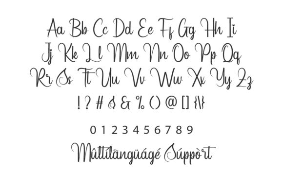 Shiny Love Font PNG with transparent background - Preview 2
